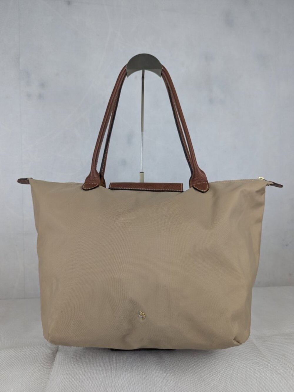 Authentic Longchamp Le Pliage Tote Bag Beige - Nylon Leather - Preowned Nice - Picture 2 of 16